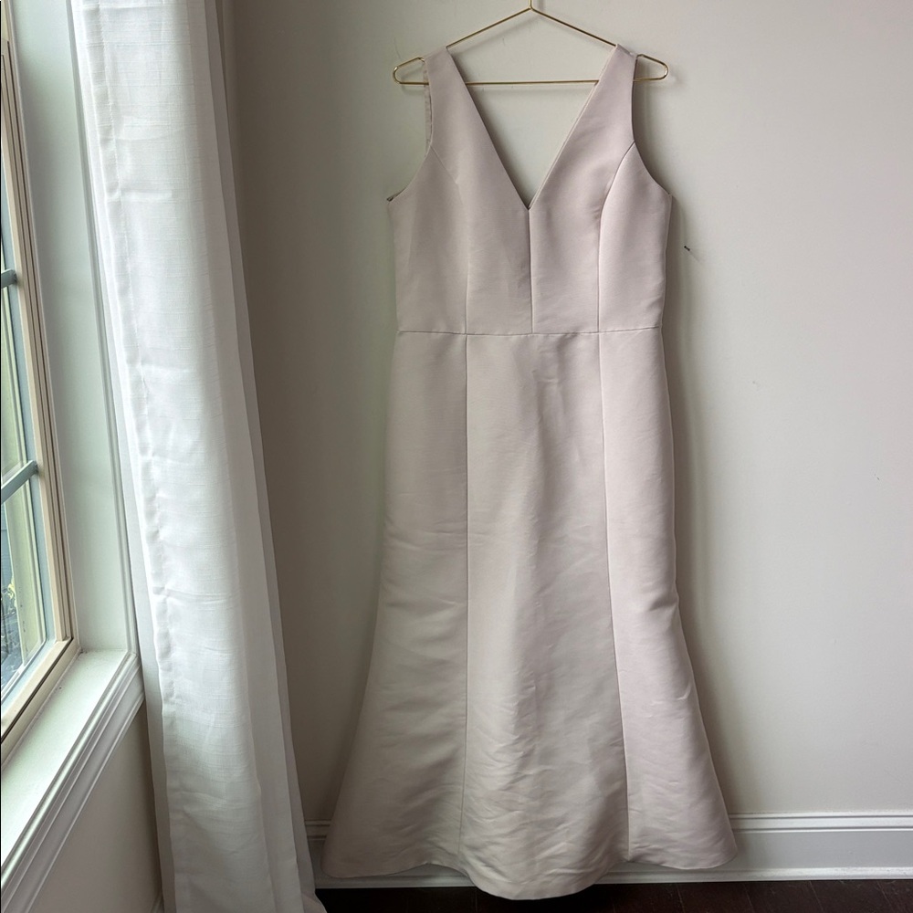 Amsale MacKayla Bridesmaid Dress in Ballet, Lined, Hidden Zip, Wedding Size 18